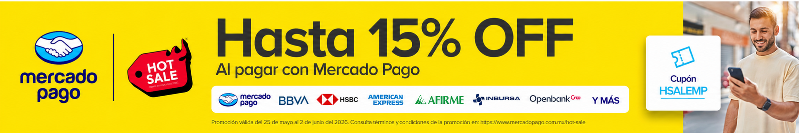 Promoción Mercado Pago Hot Sale