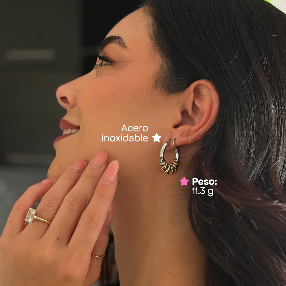 Comprar Aretes Corin Mix en Joyería Chabacano