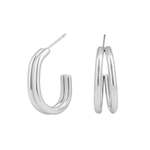 Comprar Aretes Jaydy Plata en Joyería Chabacano