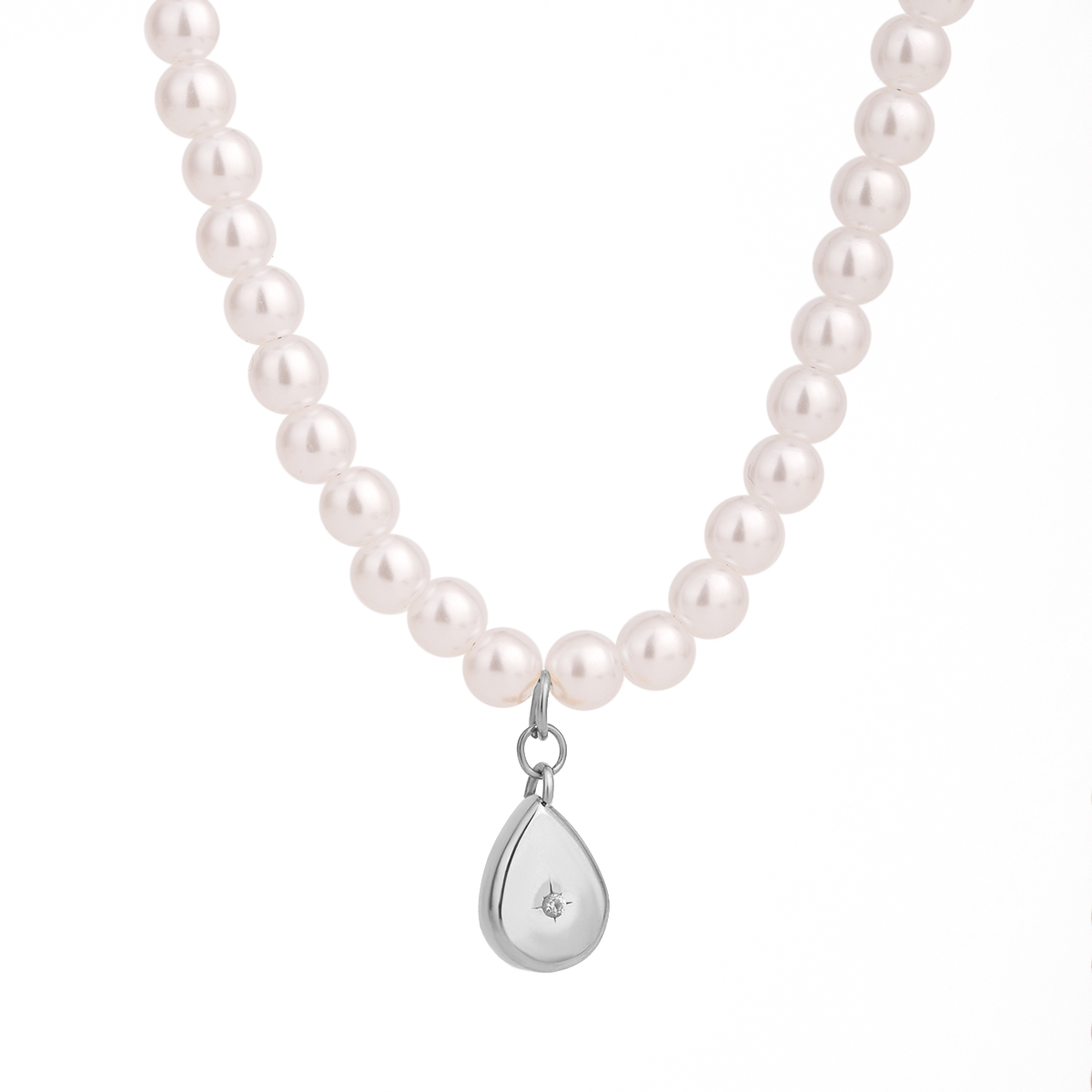 Comprar Collar Pearl Stella Plata en Joyería Chabacano