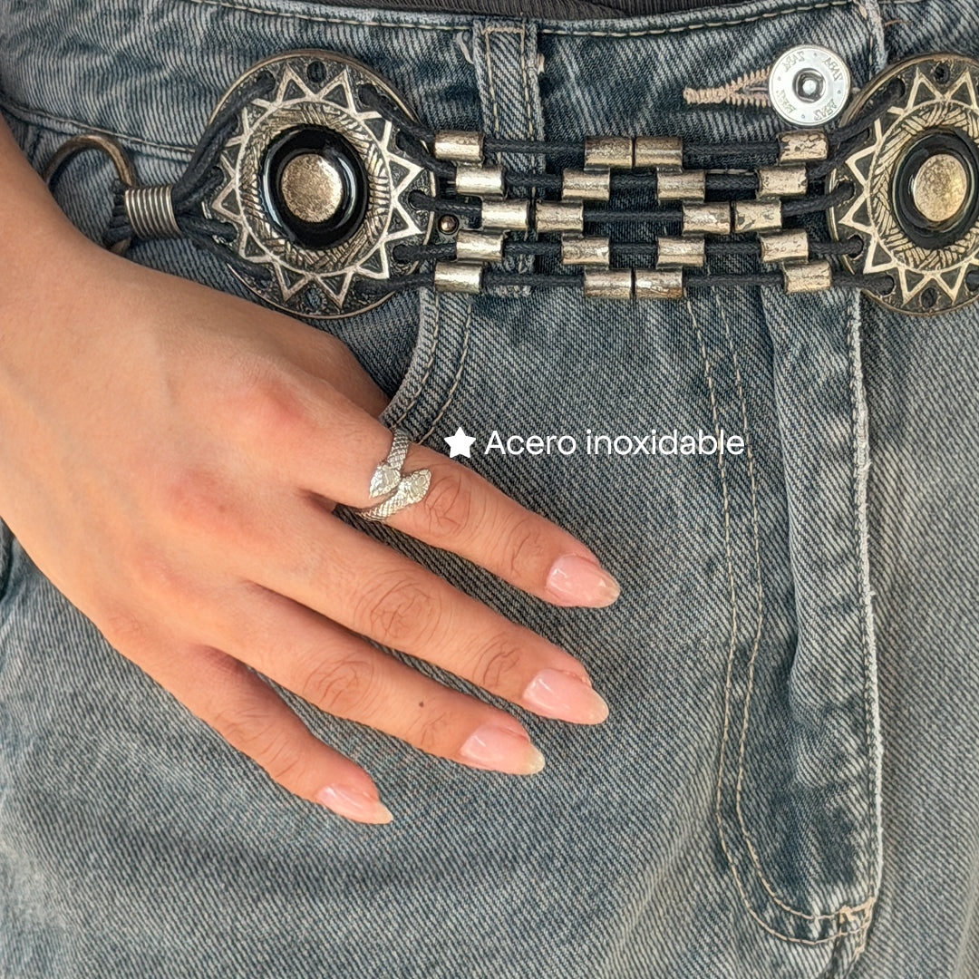 Comprar Anillo Ajustable Leila Plata en Joyería Chabacano