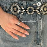 Comprar Anillo Ajustable Leila Plata en Joyería Chabacano