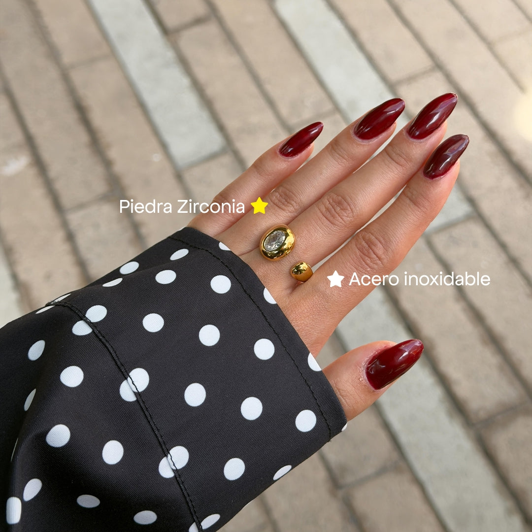 Comprar Anillo Ajustable Moon Oro en Joyería Chabacano
