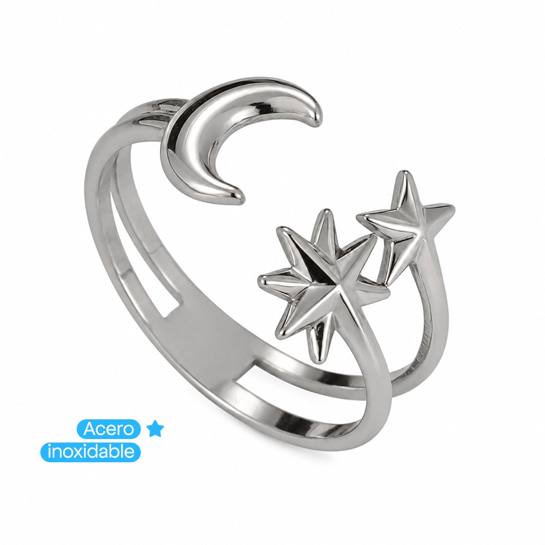Comprar Anillo Ajustable Moonwish Plata en Joyería Chabacano