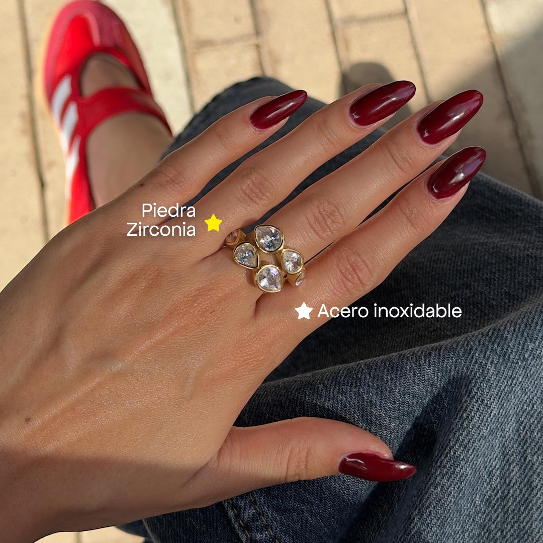 Comprar Anillo Ajustable Prusia Oro en Joyería Chabacano