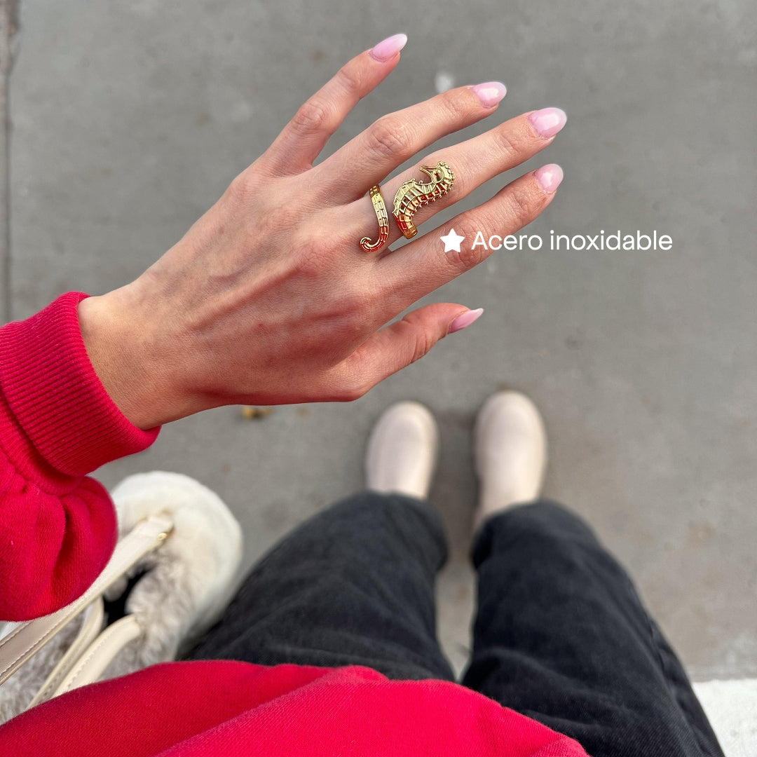 Comprar Anillo Ajustable Seahorse en Joyería Chabacano