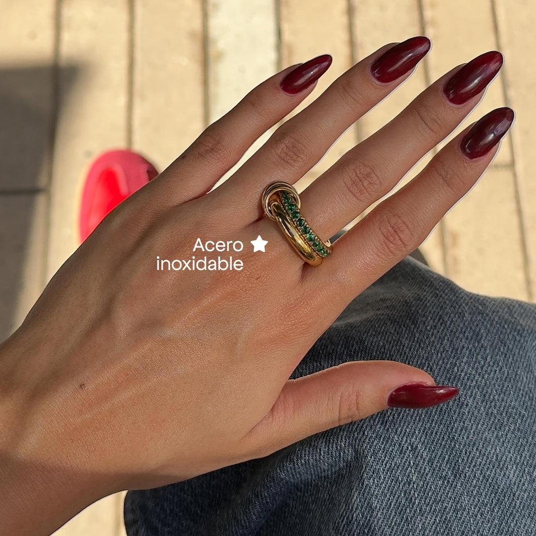 Comprar Anillo Clivel Verde en Joyería Chabacano