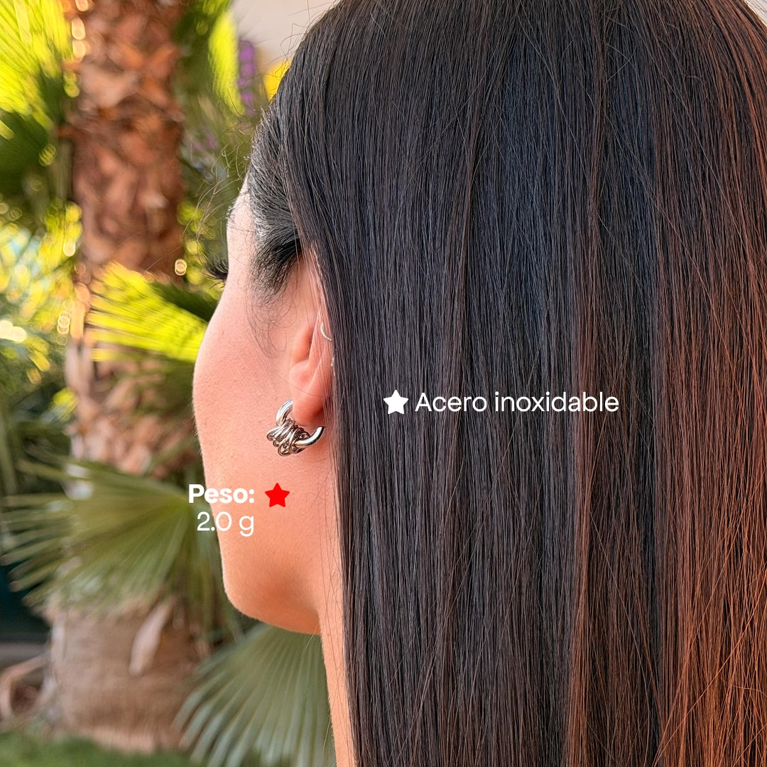 Comprar Aretes Axis Plata en Joyería Chabacano