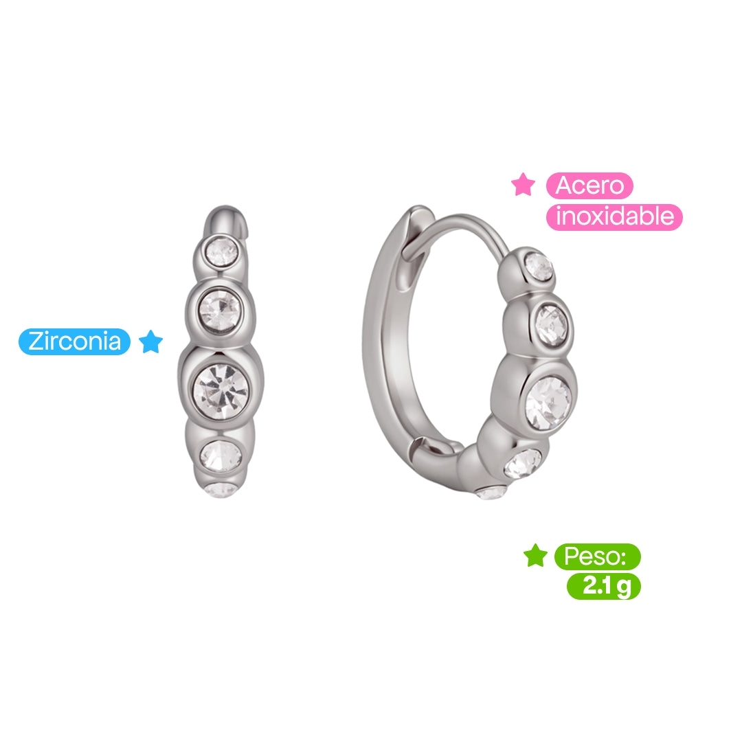 Comprar Aretes Bimba Plata en Joyería Chabacano