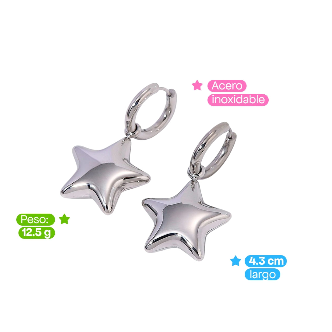 Comprar Aretes Dazzle Plata en Joyería Chabacano