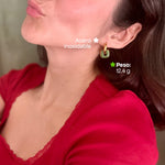 Comprar Aretes Eira Verdes en Joyería Chabacano