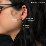 Comprar Aretes Heat Plata en Joyería Chabacano