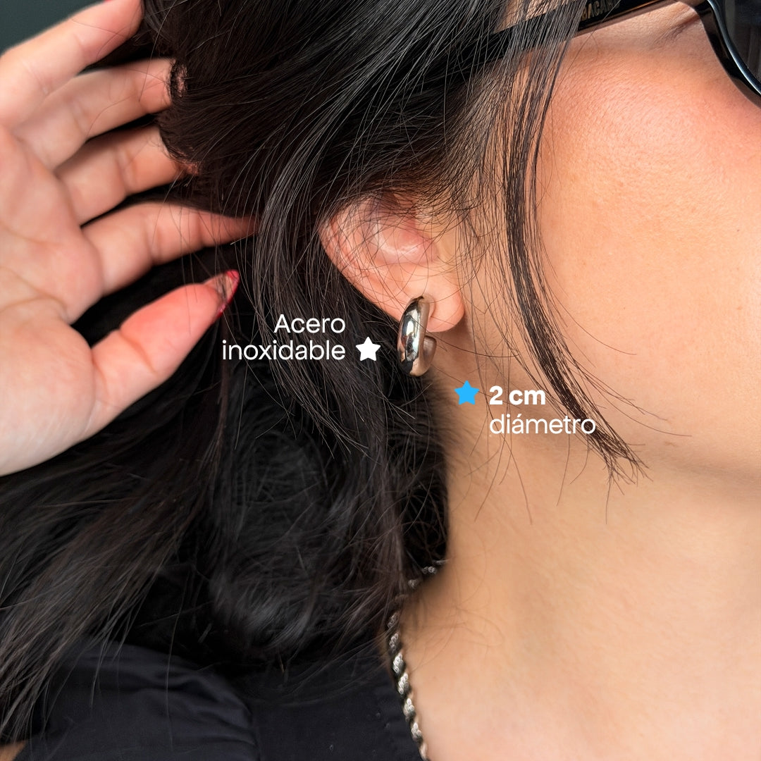 Comprar Aretes Isadora Plata en Joyería Chabacano