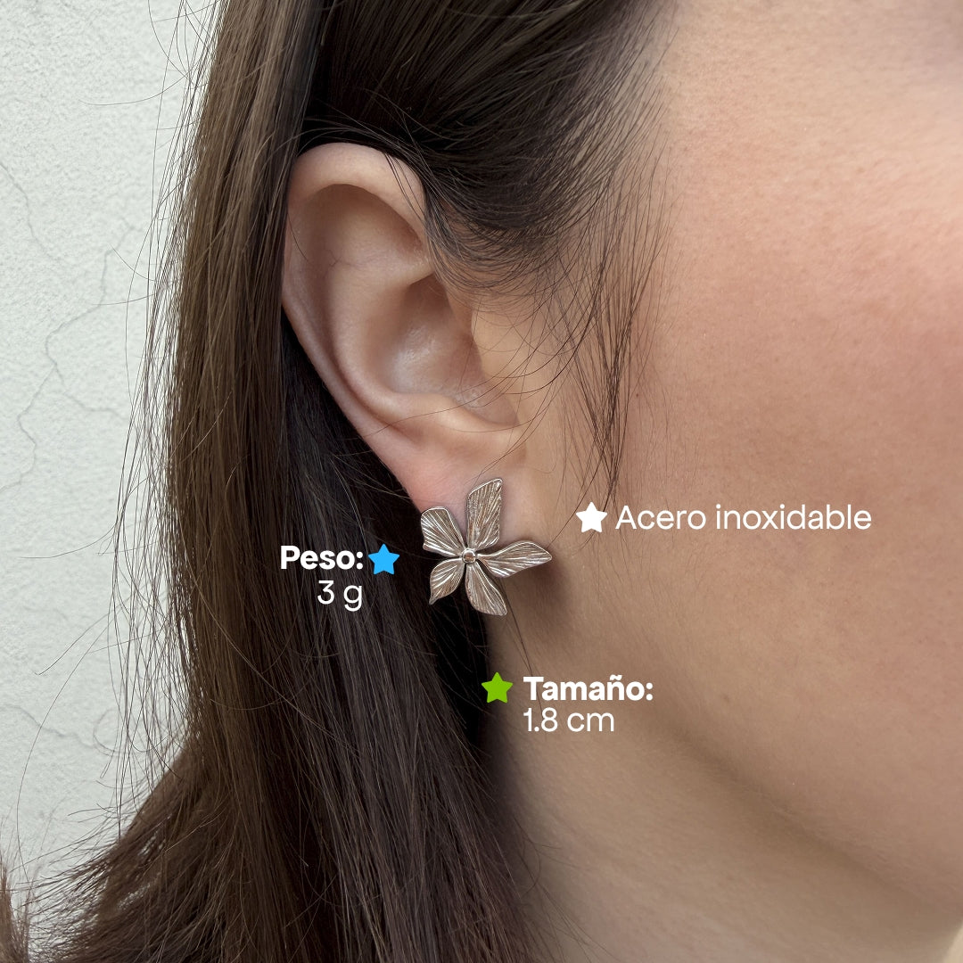 Comprar Aretes Jasmine Plata en Joyería Chabacano