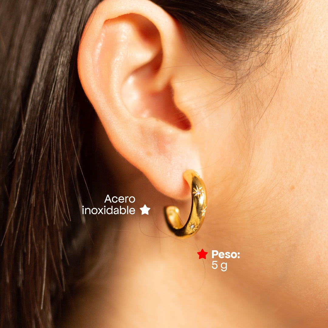Comprar Aretes Júpiter en Joyería Chabacano