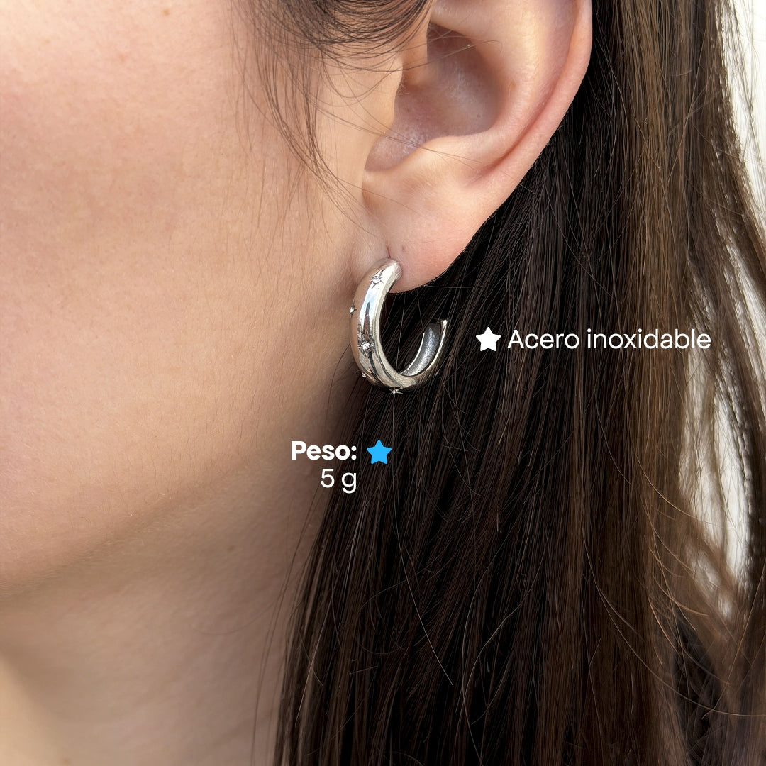 Comprar Aretes Jupiter Plata en Joyería Chabacano