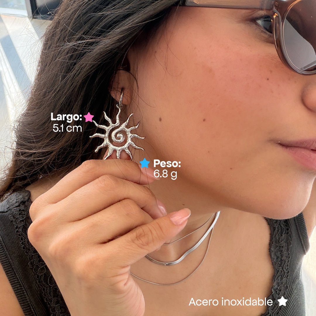 Comprar Aretes Malina Plata en Joyería Chabacano