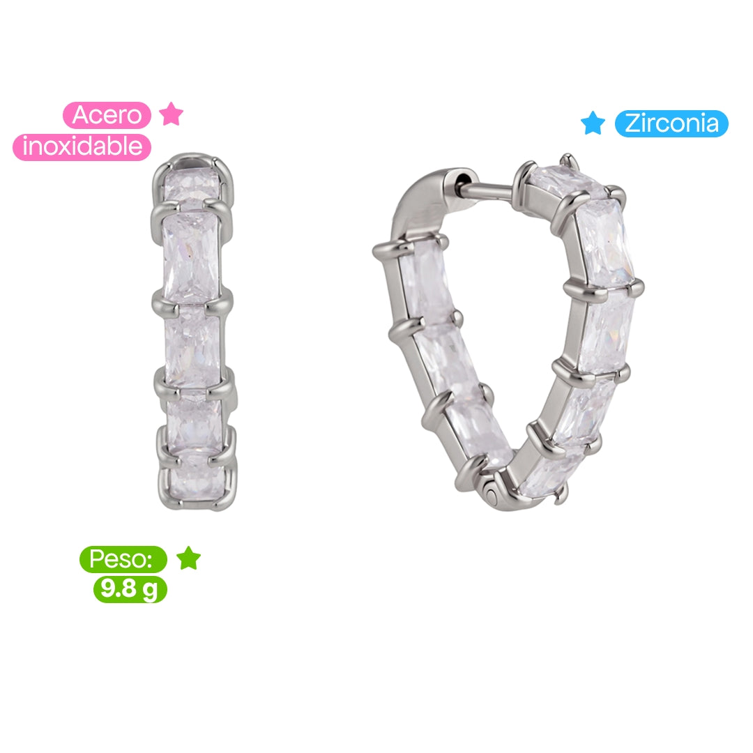 Comprar Aretes Merritt Plata en Joyería Chabacano