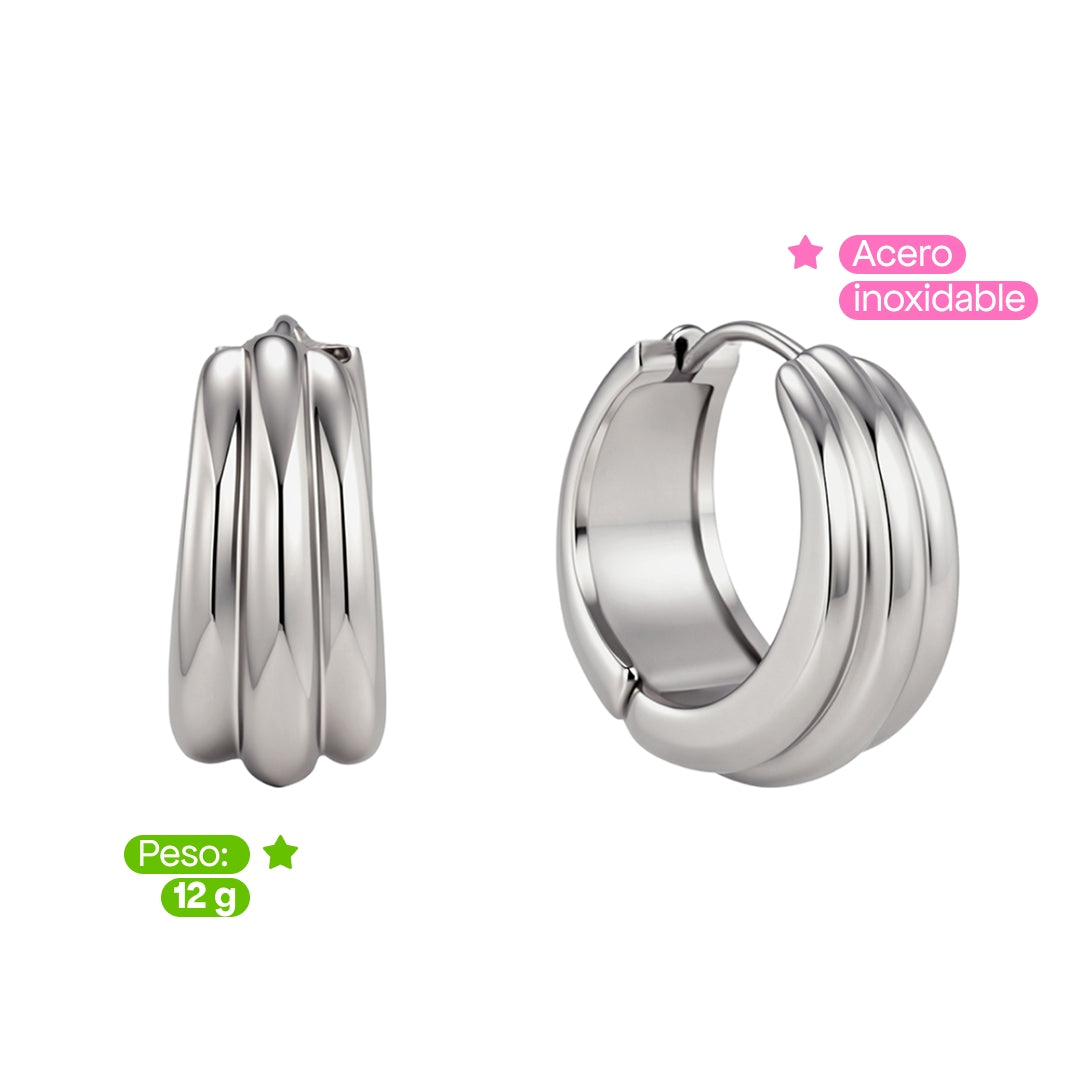 Comprar Aretes Rouff Plata en Joyería Chabacano