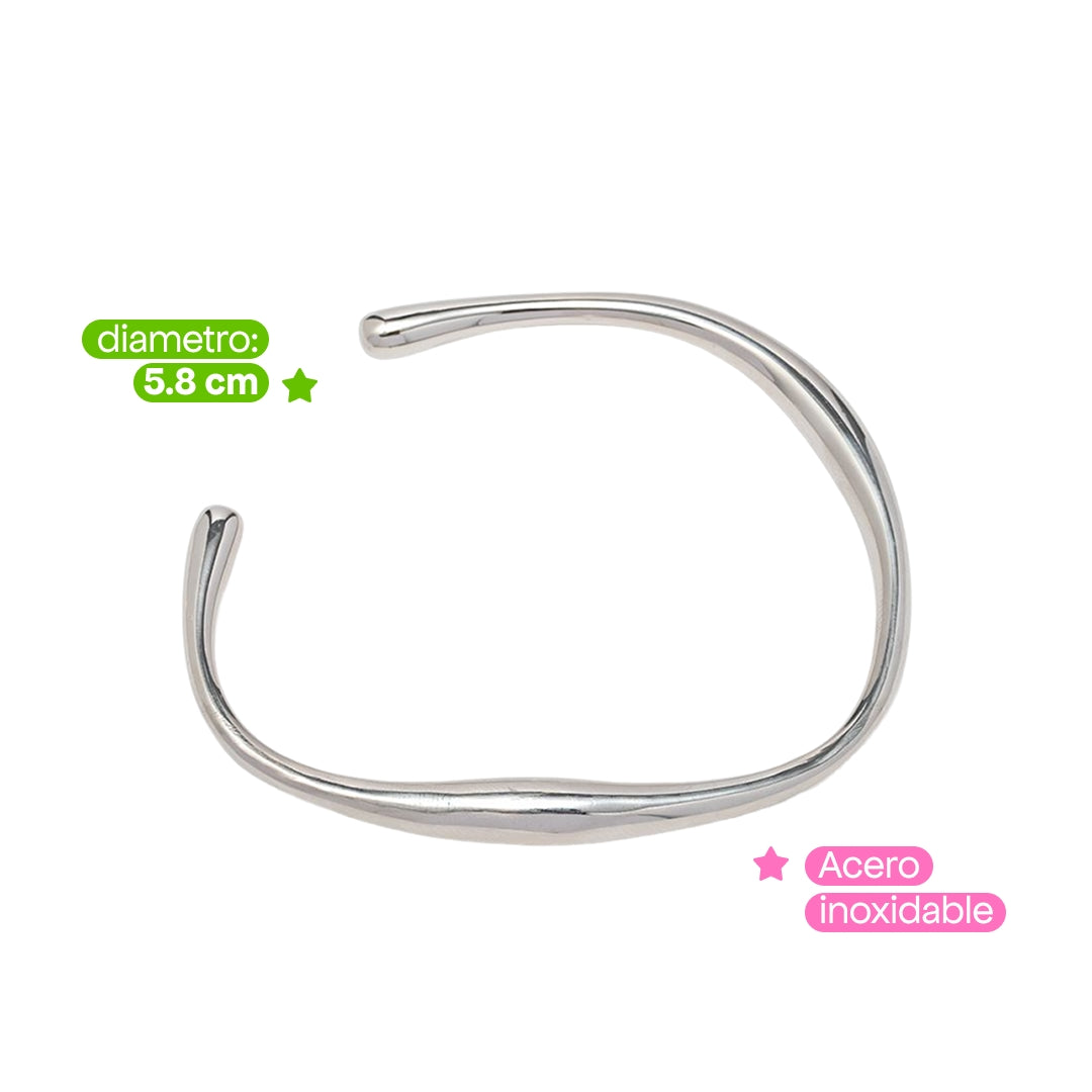 Comprar Brazalete Hollis Plata en Joyería Chabacano