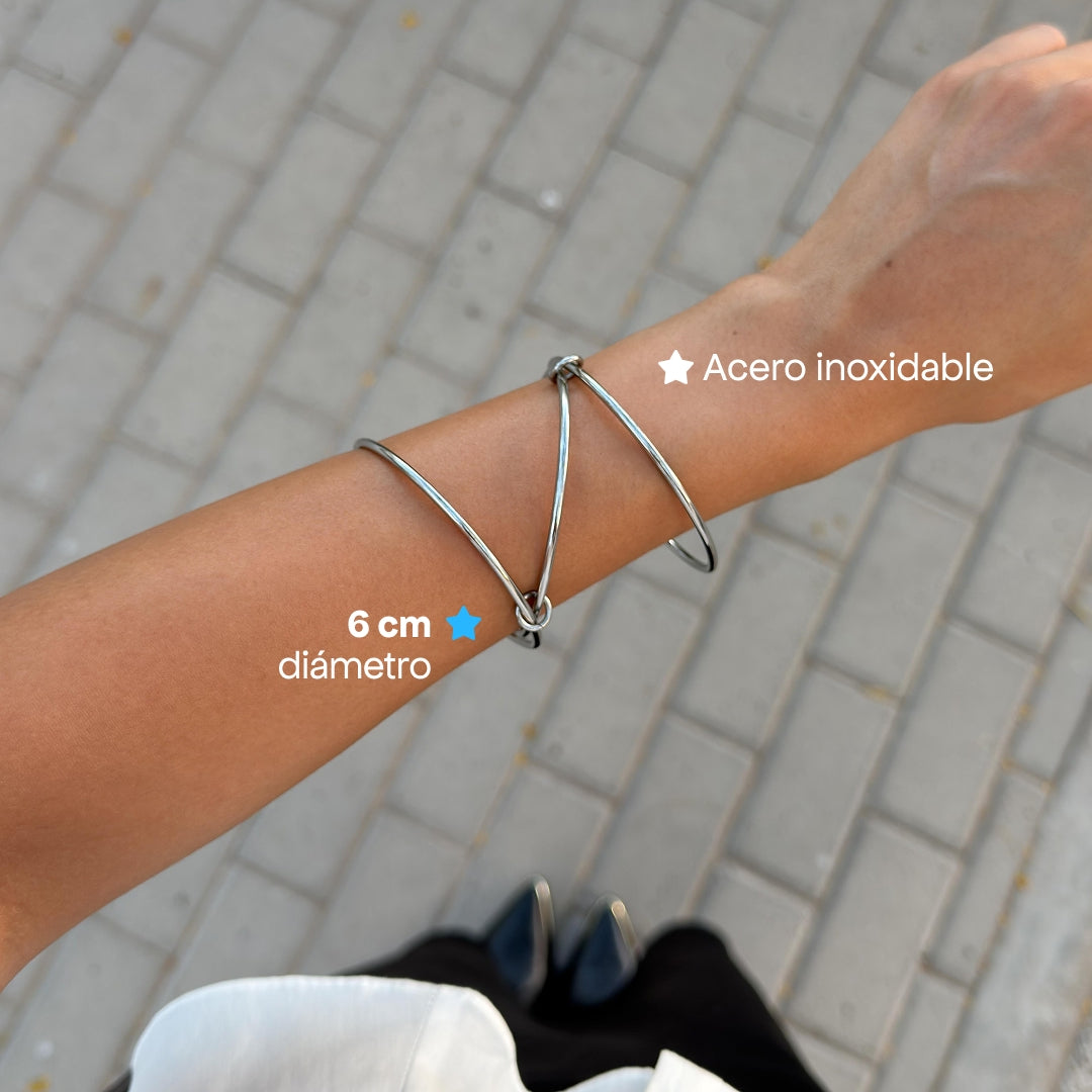 Comprar Brazalete Serel Plata en Joyería Chabacano