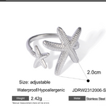 Comprar Anillo Ajustable Starfish Plata en Joyería Chabacano