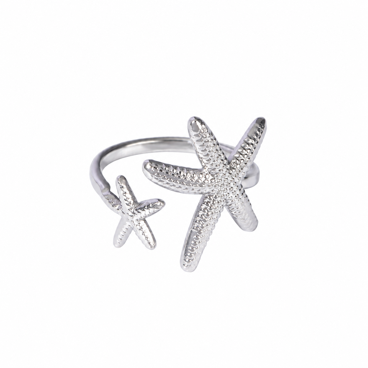 Comprar Anillo Ajustable Starfish Plata en Joyería Chabacano