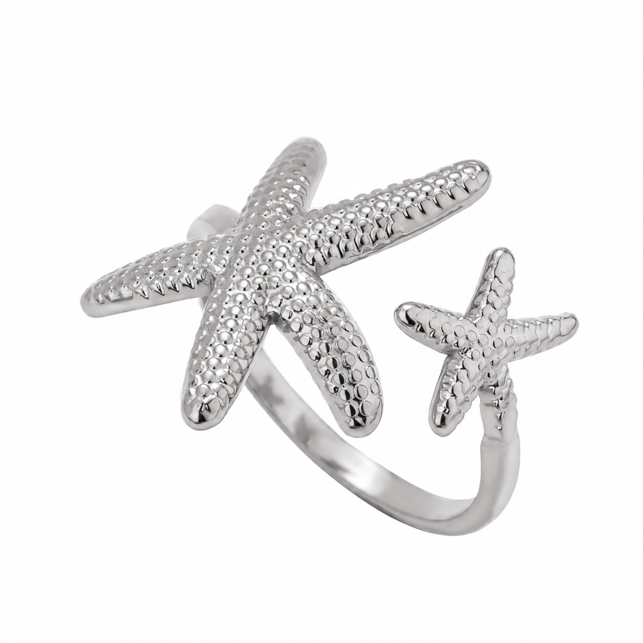 Comprar Anillo Ajustable Starfish Plata en Joyería Chabacano