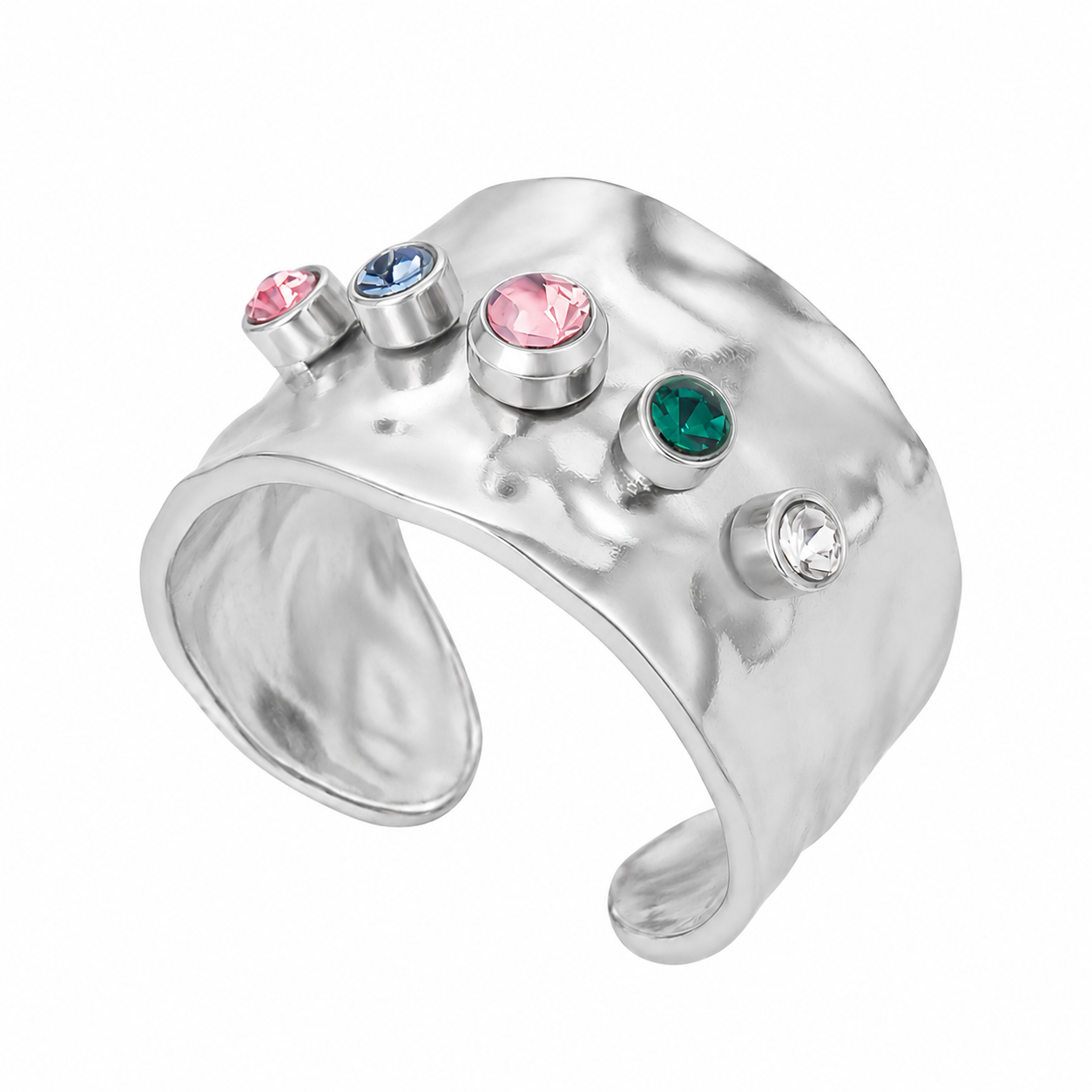 Comprar Anillo Ajustable Confetina Plata en Joyería Chabacano