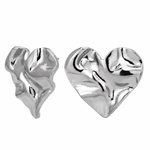 Comprar Aretes Crumbled Heart Plata en Joyería Chabacano
