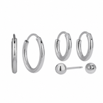 Comprar Set Aretes Ophélie Plata en Joyería Chabacano