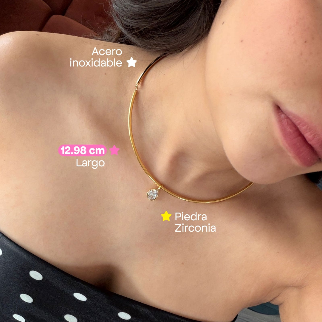 Comprar Collar Diamond Pear + Zirconia en Joyería Chabacano