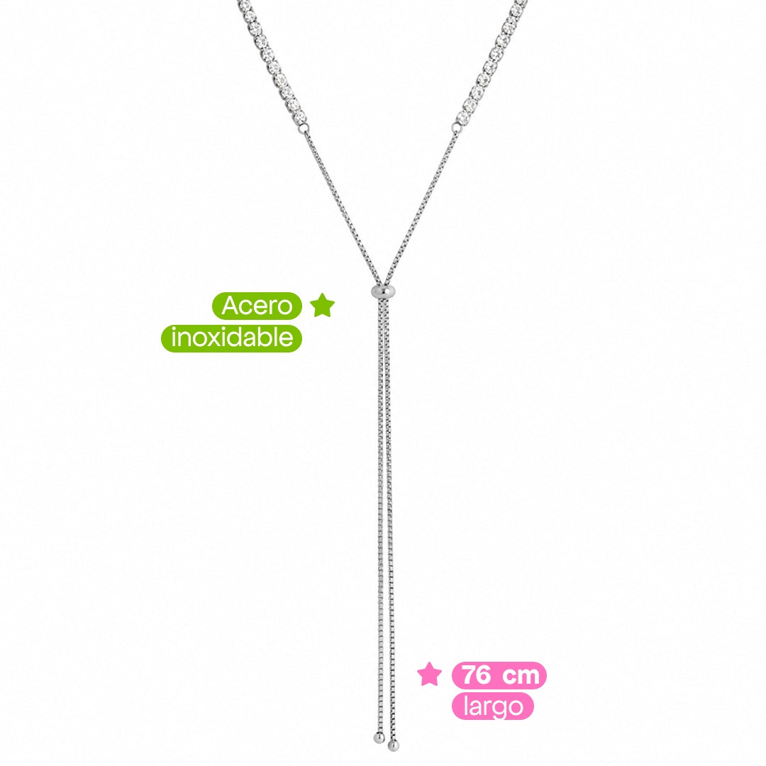 Comprar Collar Glow Plata en Joyería Chabacano