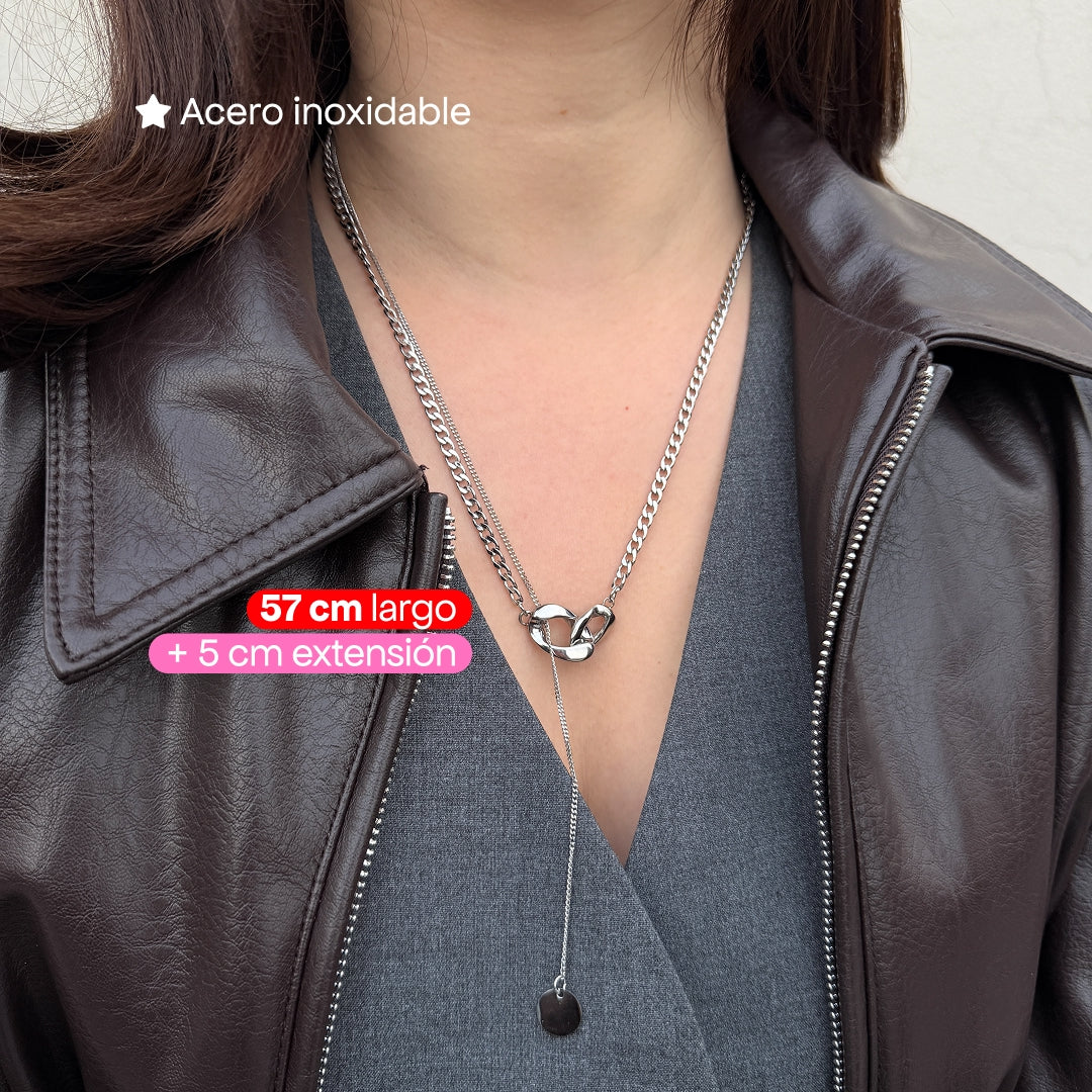 Comprar Collar Luca Plata en Joyería Chabacano
