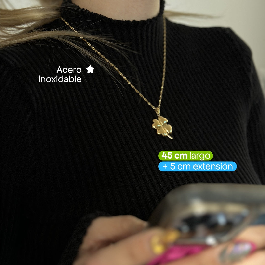 Comprar Collar Trebol en Joyería Chabacano