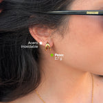 Comprar Aretes Rue Dorados en Joyería Chabacano