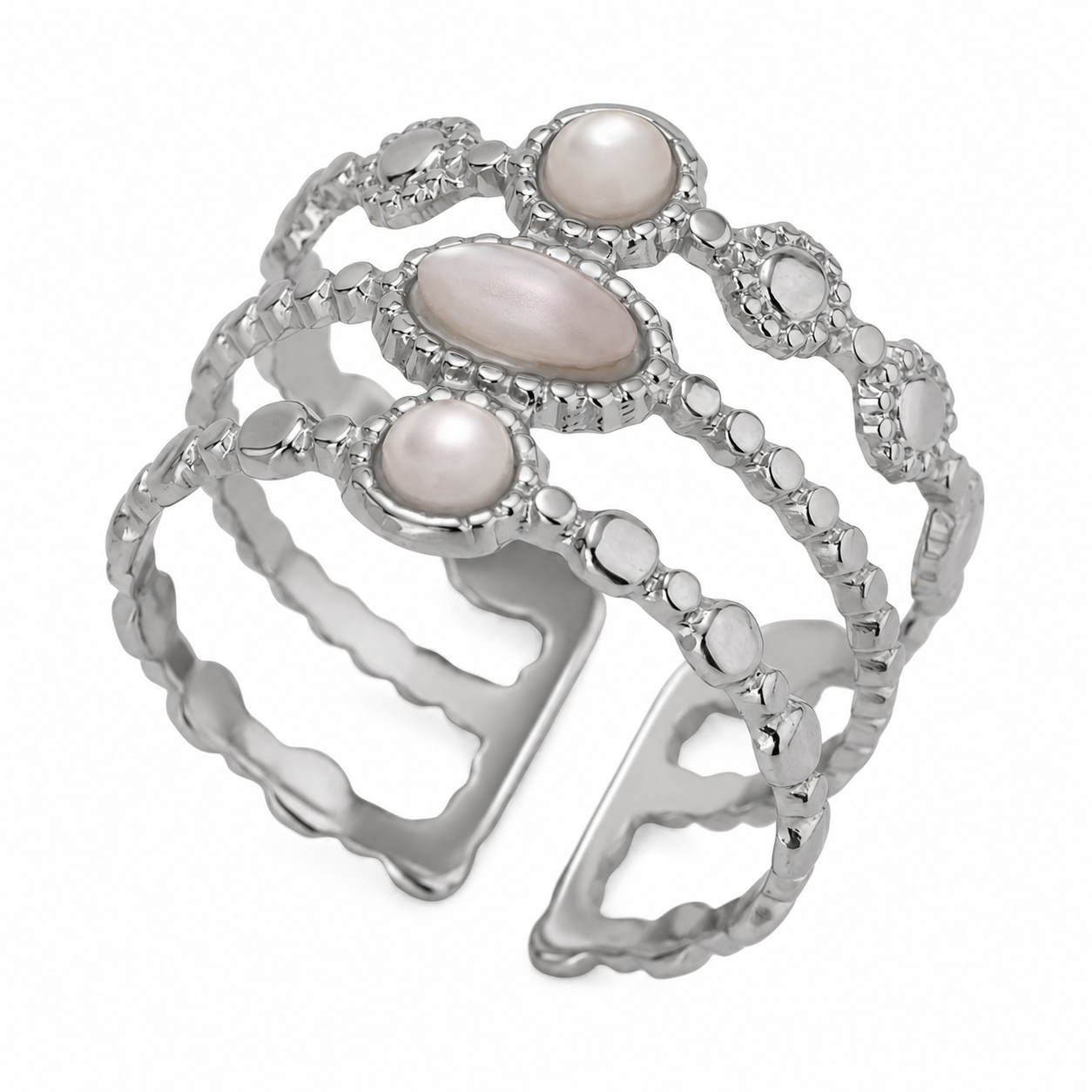 Comprar Anillo Ajustable Albo Plata en Joyería Chabacano