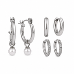 Comprar Set Aretes Malik Plata en Joyería Chabacano