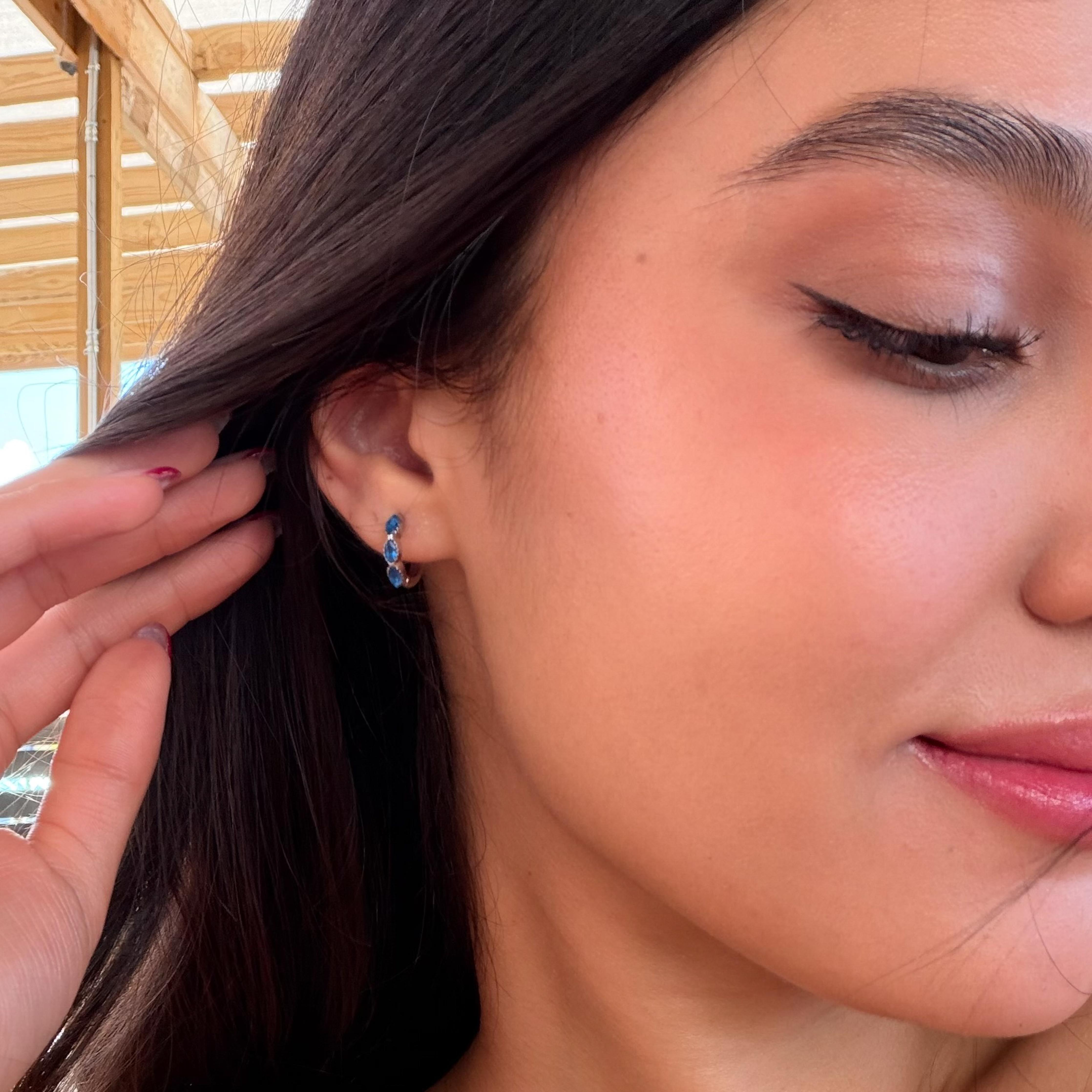 Comprar Aretes Denim Plata en Joyería Chabacano