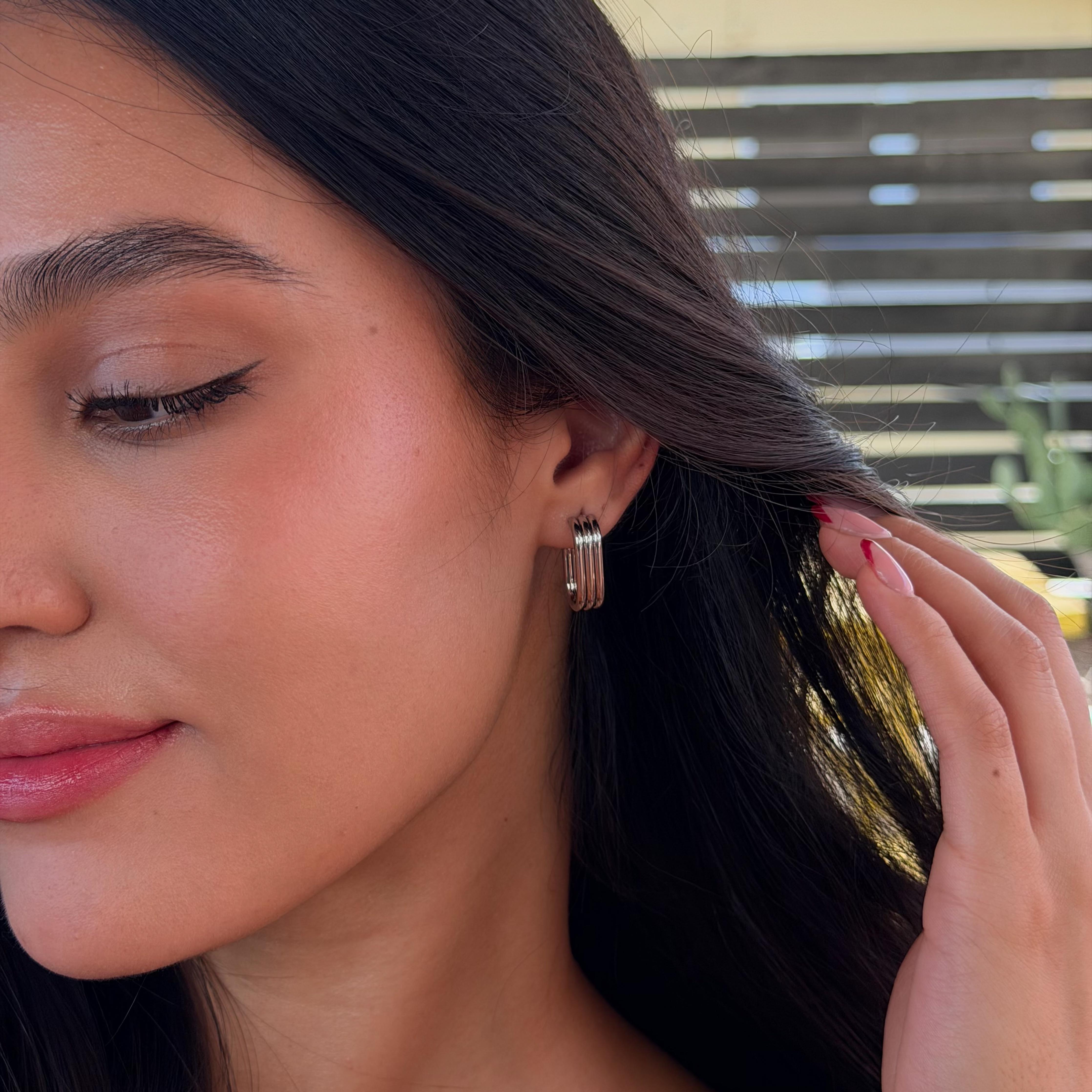 Comprar Aretes Thalia Plata en Joyería Chabacano