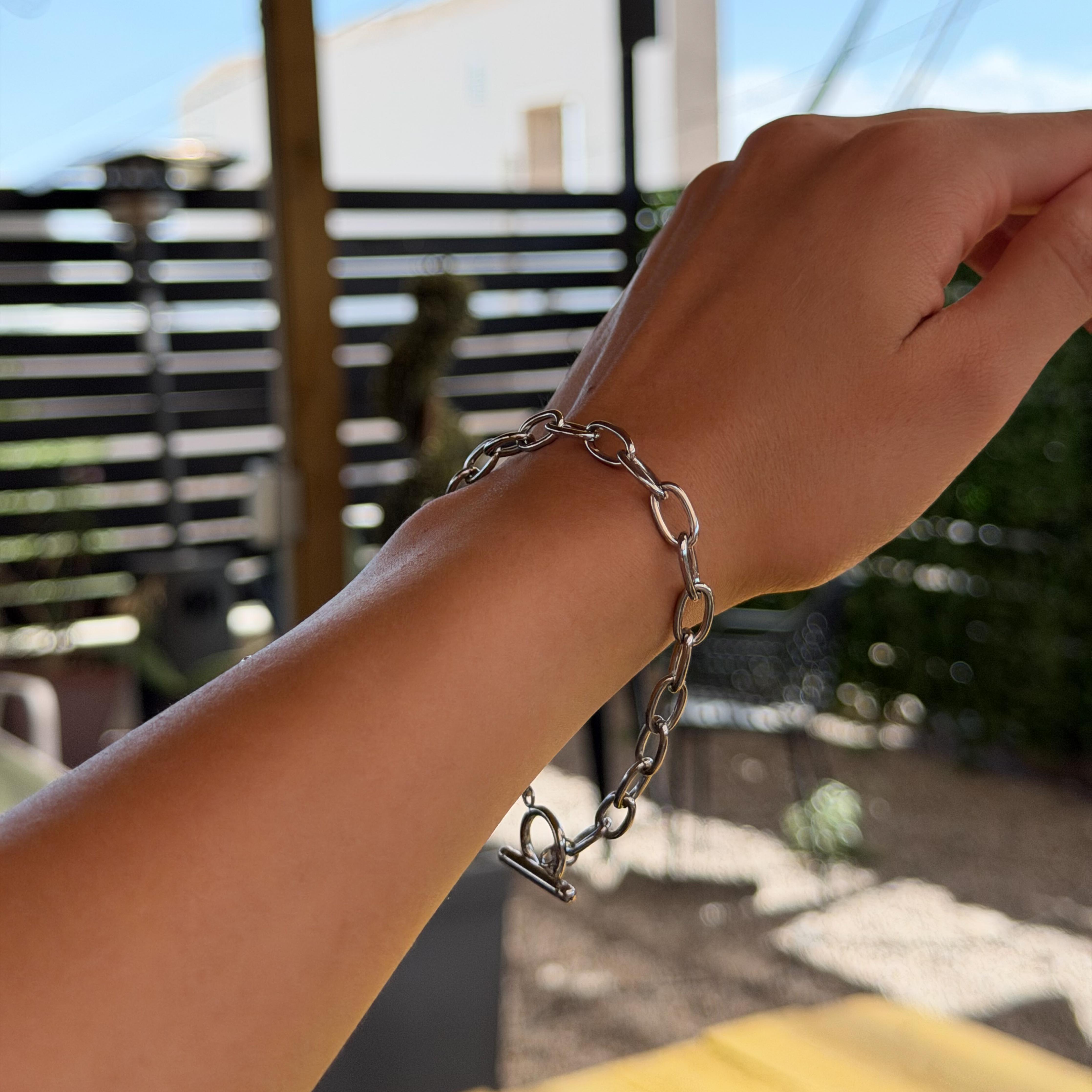 Comprar Pulsera Celeste Plata en Joyería Chabacano