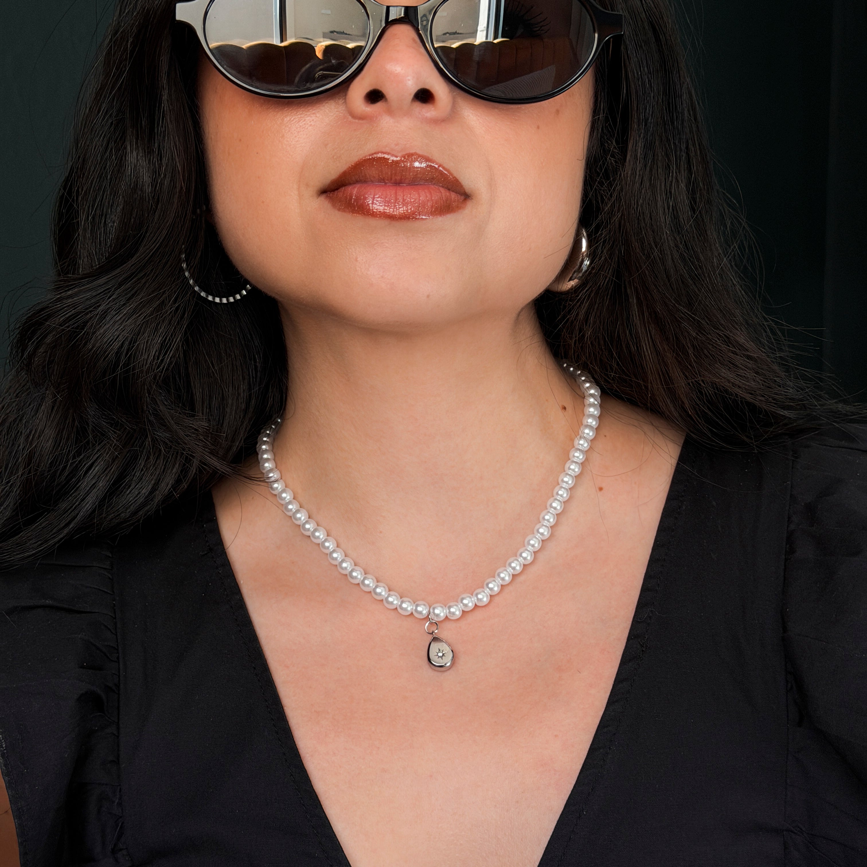 Comprar Collar Pearl Stella Plata en Joyería Chabacano