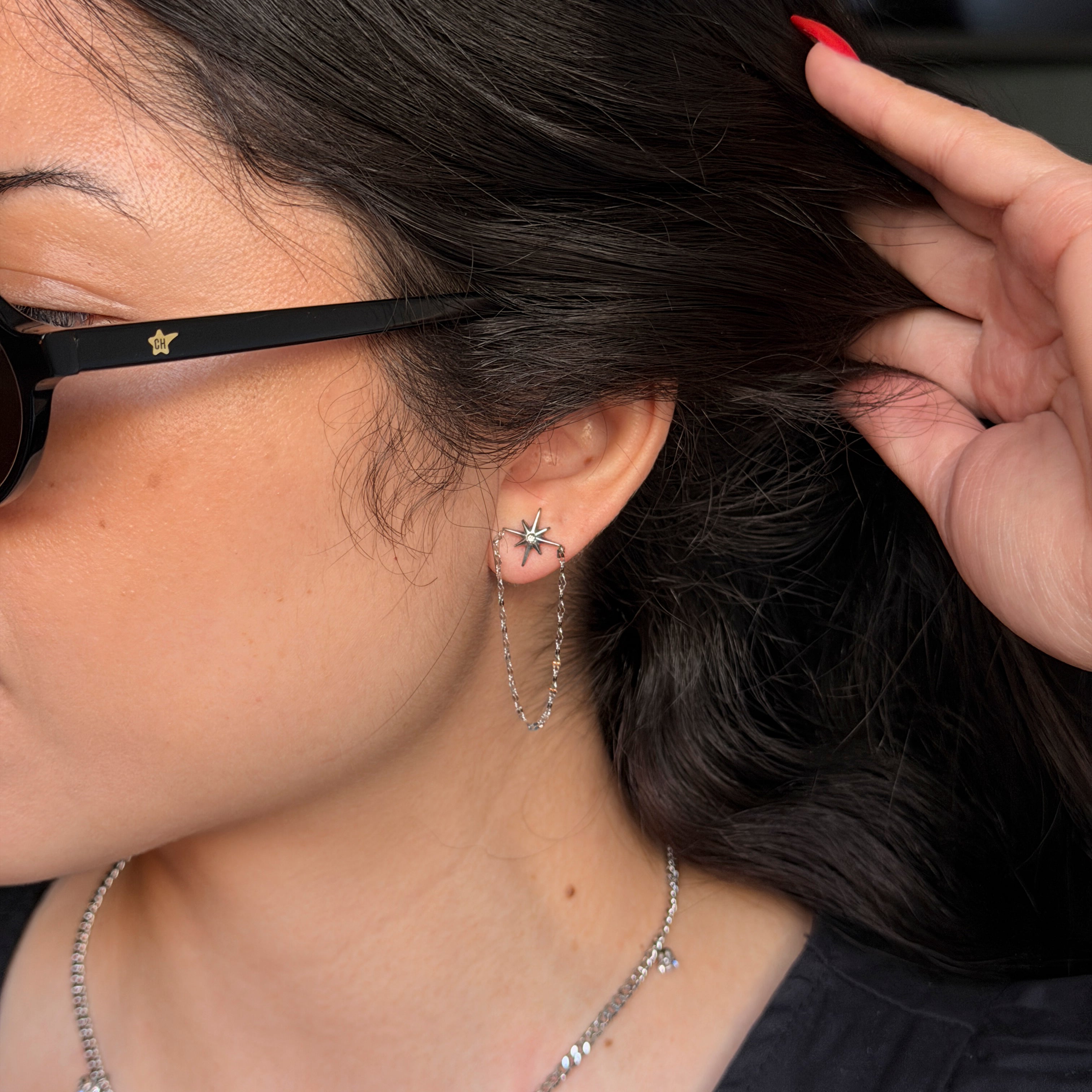 Comprar Aretes Zena Plata en Joyería Chabacano