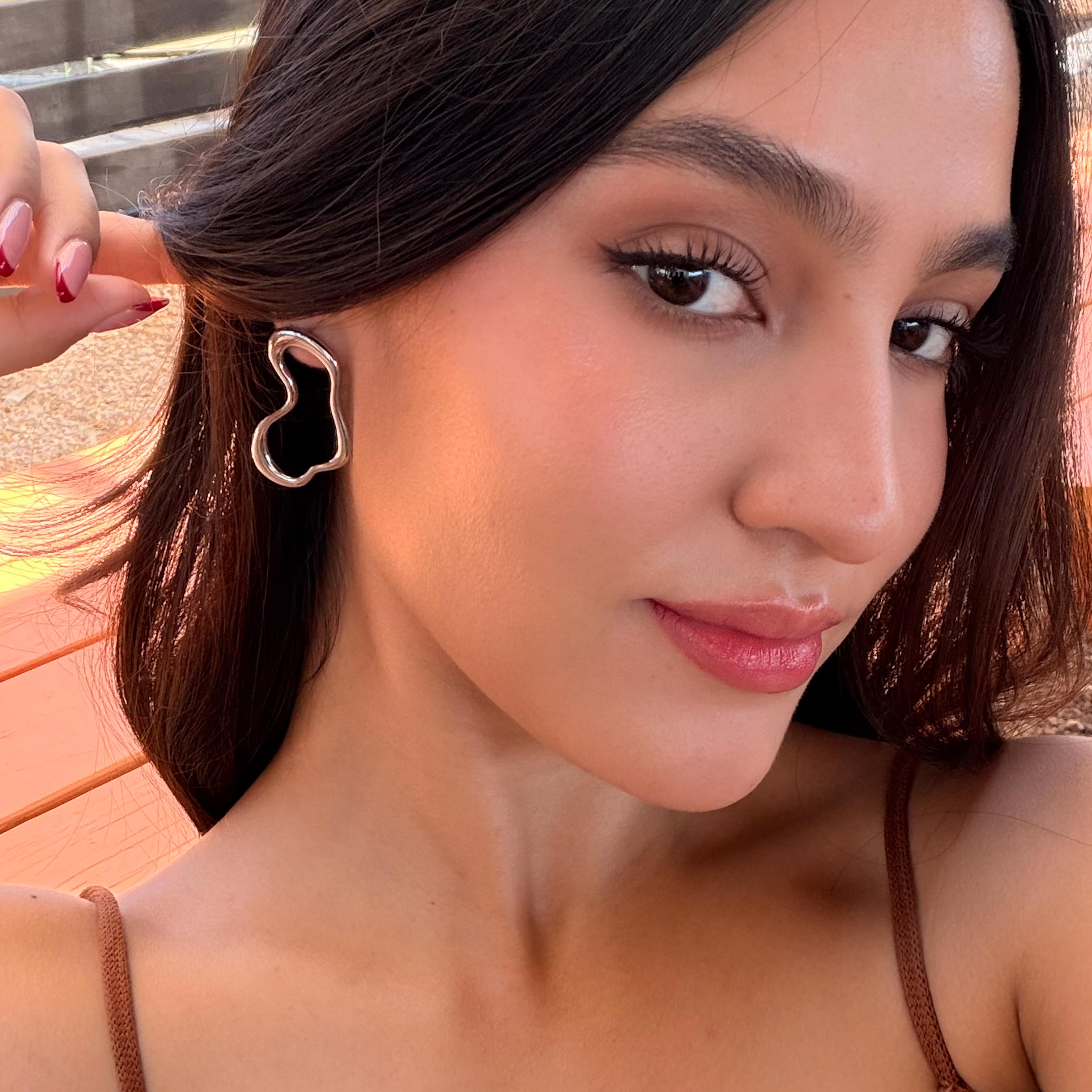 Comprar Aretes Celie Plata en Joyería Chabacano