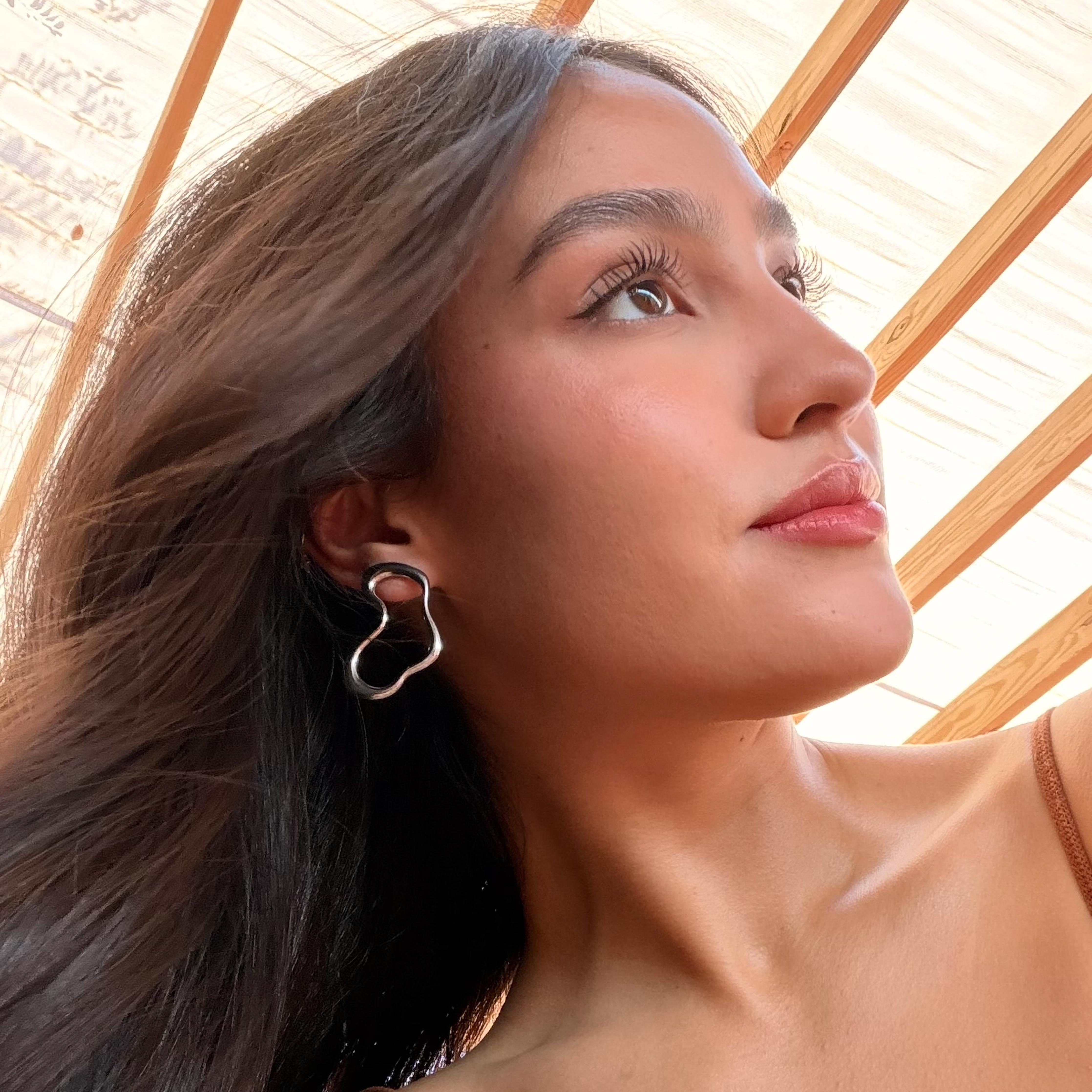 Comprar Aretes Celie Plata en Joyería Chabacano
