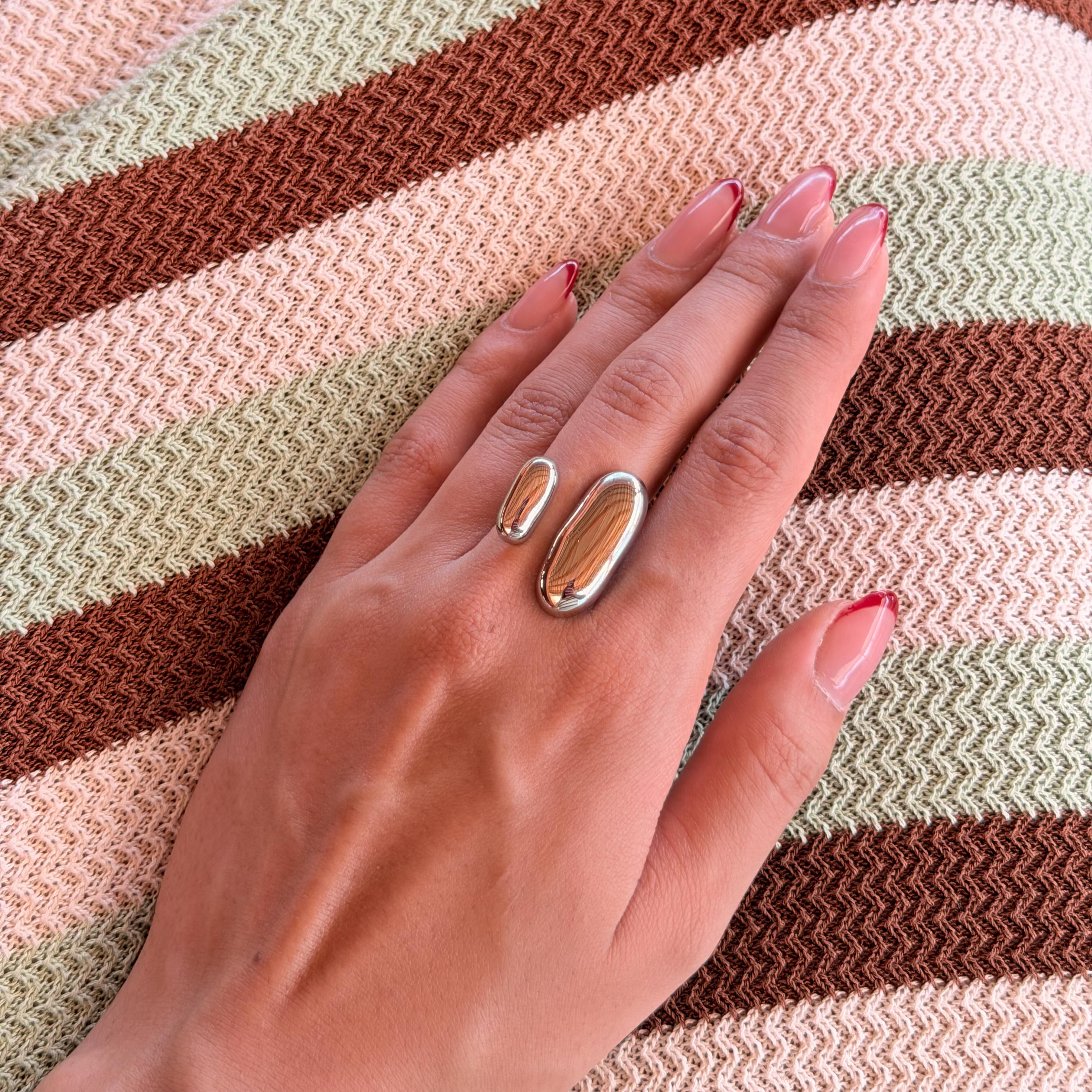 Comprar Anillo Ajustable Celina Plata en Joyería Chabacano