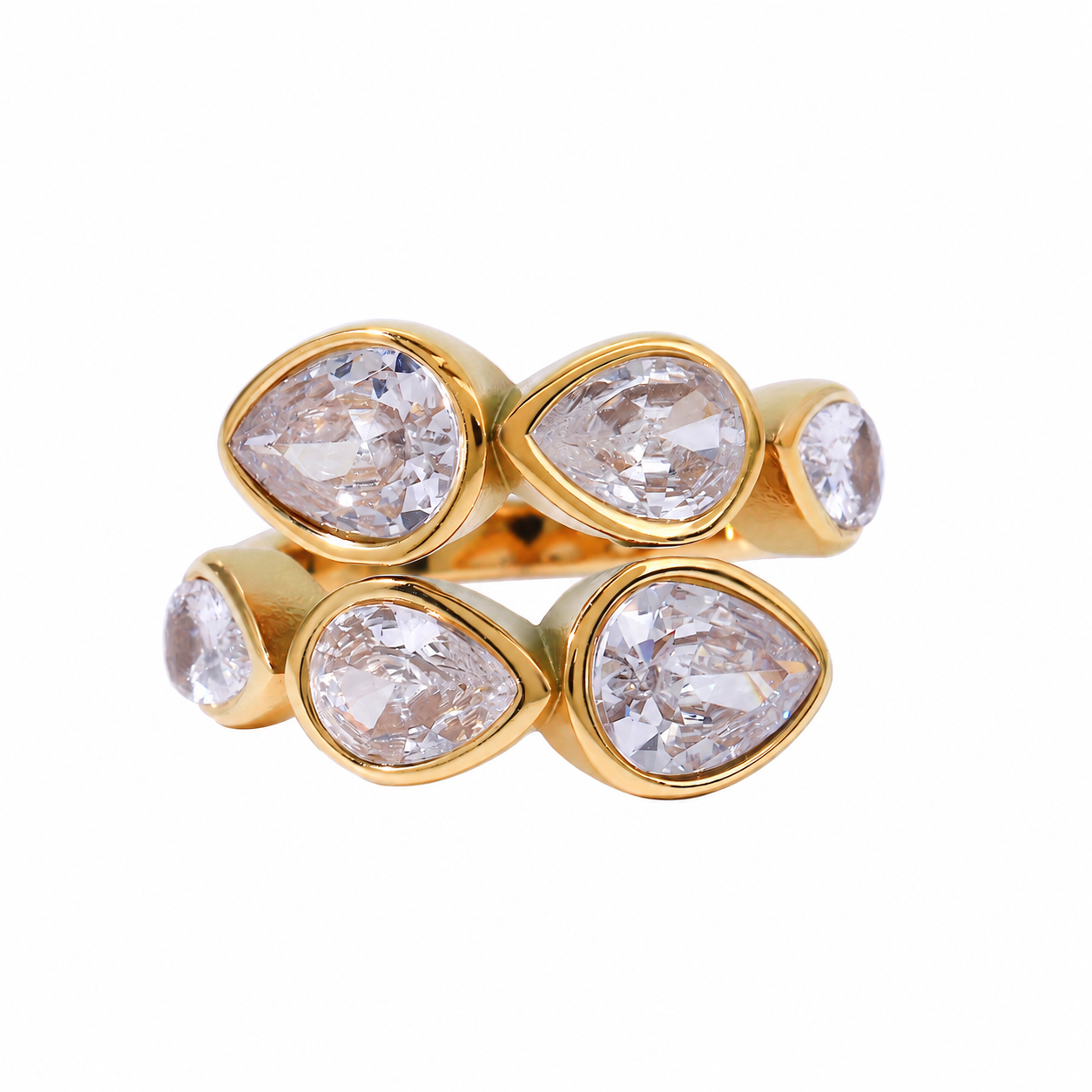 Comprar Anillo Ajustable Prusia Oro en Joyería Chabacano