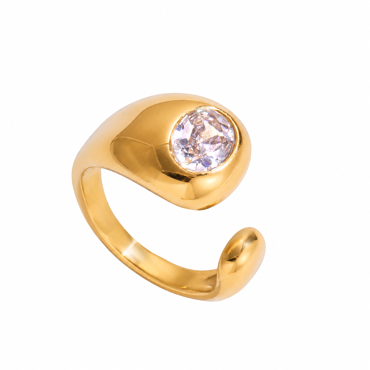 Comprar Anillo Ajustable Moon Oro en Joyería Chabacano