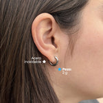 Comprar Mini Hoops Plata en Joyería Chabacano