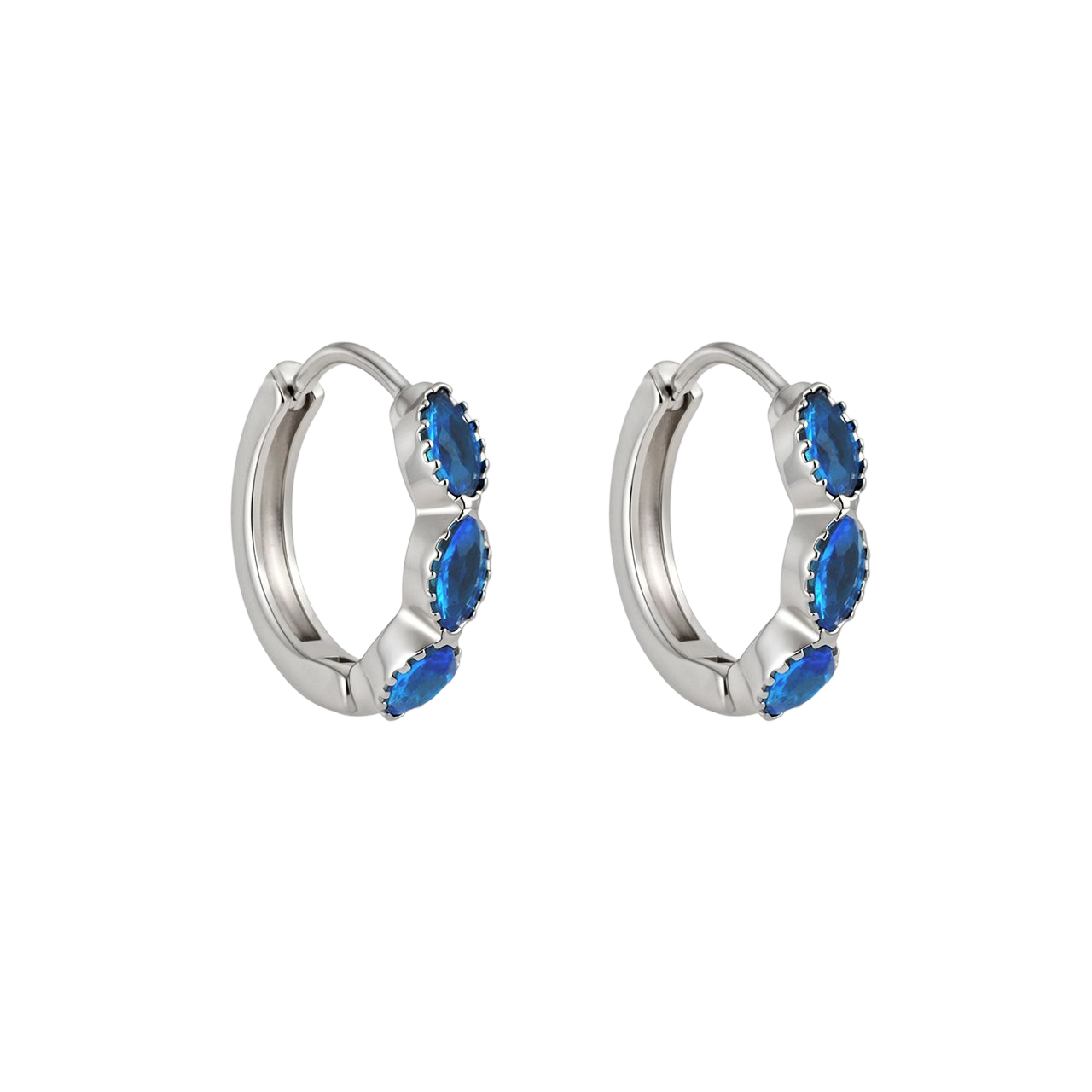 Comprar Aretes Denim Plata en Joyería Chabacano